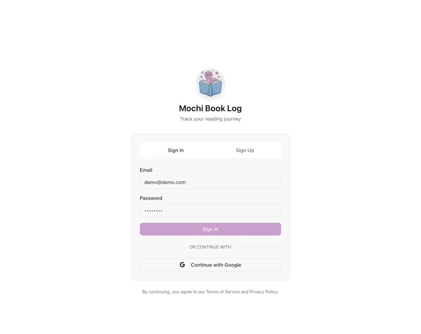 Mochi Book Log - Image 1